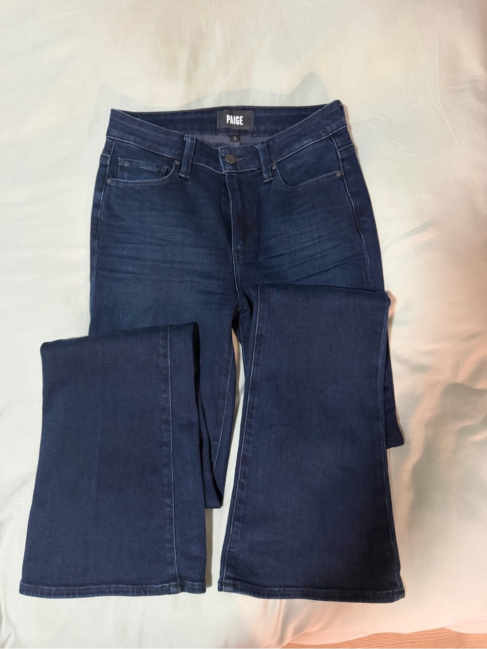 PAIGE DENIM LAUREL CANYON BOOT CUT 34” INSEAM. WORN ONCE!
